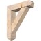 Ekena Millwork Traditional Arts and Crafts Smooth Bracket w/ Offset Brace, Douglas Fir, 7 1/2"W x 32"D x 36"H BKT0806X32X36TRA03SDF - alternate 1